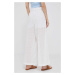 Bavlnené nohavice Pepe Jeans Pats biela farba, rovné, vysoký pás
