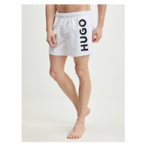 Biele pánske plavky HUGO Hugo Boss