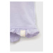 Detské krátke nohavice United Colors of Benetton fialová farba, jednofarebné