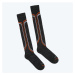 Ponožky 1690 Ski Light - Lorpen Merino tm.šedá-oranžová