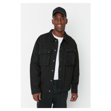 Trendyol Black Men's Big Pocket Trucker Jacket