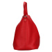 Dámska kožená kabelka Facebag Karla - červená