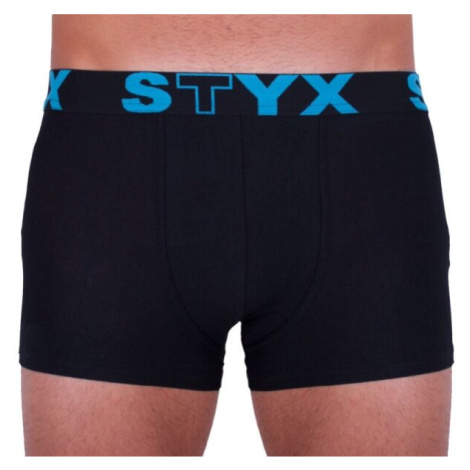 Styx MEN'S BOXERS SPORTS RUBBER Pánske boxerky, čierna, veľkosť