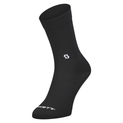 SCOTT Cyklistické ponožky klasické - PERFO CORPORATE CREW - biela/čierna