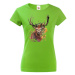 Poľovnícke dámské tričko s potlačou Jeleňa