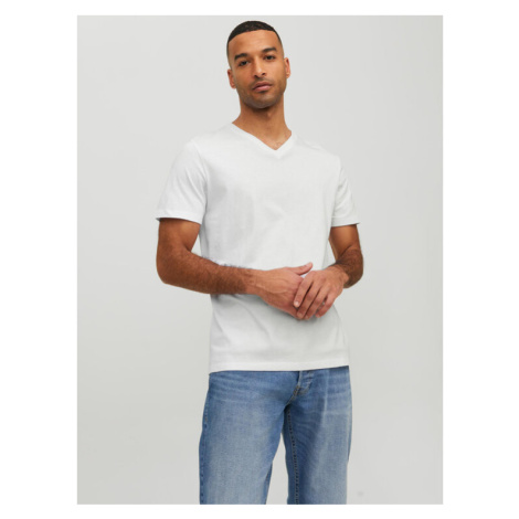 Jack&Jones Tričko Basic 12156102 Biela Standard Fit Jack & Jones