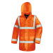 Result Unisex reflexný diaľničný kabát R218X Fluorescent Orange