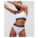 Spodná Bielizeň Karl Lagerfeld Hotel Karl High Waist Brief White