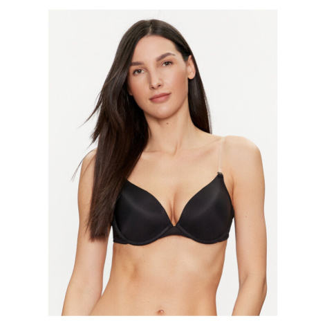 Hunkemöller Podprsenka Push-up Transparent Back 202117 Čierna Hunkemoller