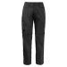 ČIERNE PÁNSKE TURISTICKÉ NOHAVICE JACK WOLFSKIN OVERLAND ZIP AWAY PANTS M 1506113-6000