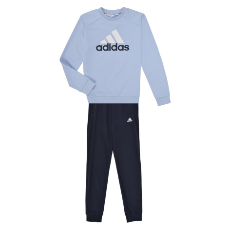 adidas  Essentials Big Logo French Terry Joggers Set  Súpravy vrchného oblečenia Modrá