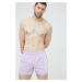 Plavkové šortky HUGO fialová farba, 50469311