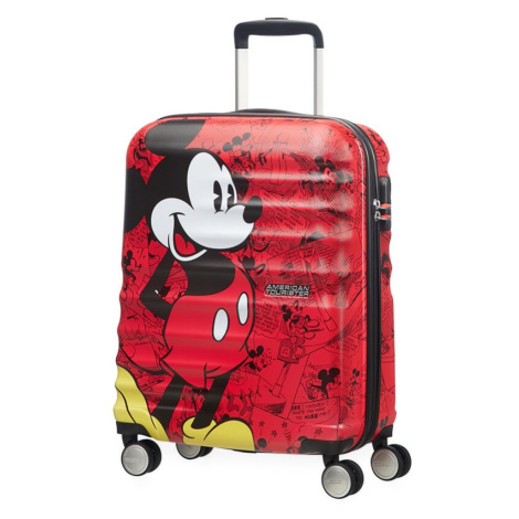 American Tourister Kabinový cestovní kufr Wavebreaker Disney Spinner 36 l - červená