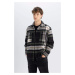 DEFACTO Relax Fit Relaxed Cut Lumberjack Flannel Long Sleeve Shirt