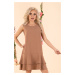 Merribel Dress Ianake Coffee