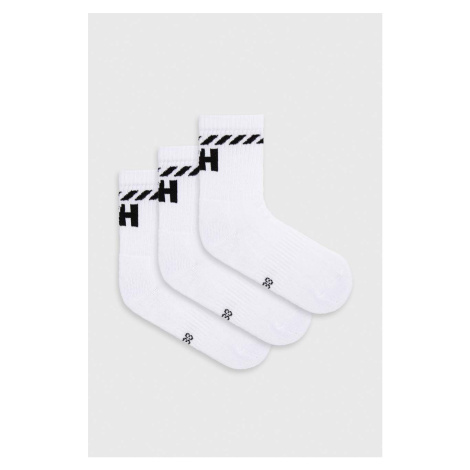 Ponožky Helly Hansen 3-pak biela farba, 67479
