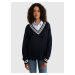 Big Star Woman's V-neck Sweater 161044 403