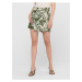 Khaki Patterned Shorts ONLY Rora - Women