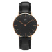 Dámske hodinky DANIEL WELLINGTON Classic Black Sheffield Lady Rose Gold DW00100139 (zw508a)
