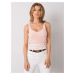 Women's knitted top in light pink