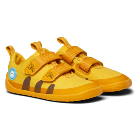 Barefoot tenisky Affenzahn - Cotton Sneaker Happy Tiger žlté