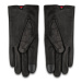 Tommy Hilfiger Dámske rukavice Essential Flag Leather Gloves AW0AW15360 Čierna