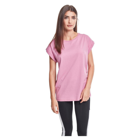 Women's T-shirt with extended shoulder coolpink