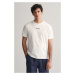 TRIČKO GANT CONTRAST SMALL LOGO TSHIRT EGGSHELL