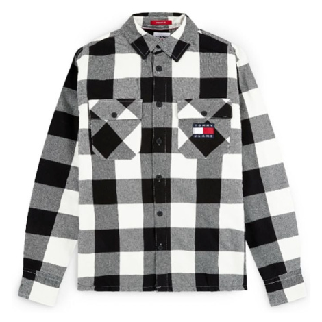 Tommy Jeans Košeľa - TJM SHERPA FLANNEL O biela