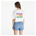 Tričko Tommy Jeans Oversized Cropped Summer Flag Tee Ancient White