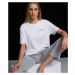 Pyžamové Tričko Karl Lagerfeld Unisex Logo Pyjama T-Shirt Biela