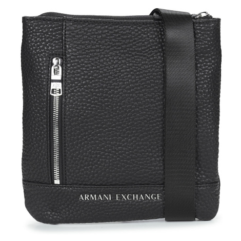Armani Exchange  FLAT CROSSBODY  Vrecúška/Malé kabelky Čierna