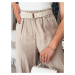 Women's flared trousers CHIMAS, light brown, Dstreet