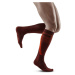 Compression knee-high socks CEP Dark orange IV, long