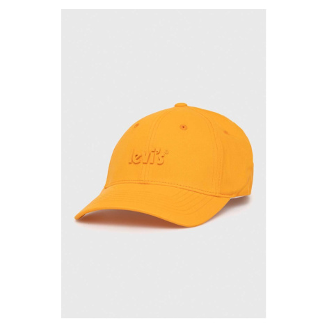 Šiltovka Levi's oranžová farba, jednofarebná Levi´s