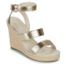 Only  ONLAMELIA-16 WEDGE SANDAL FOIL  Sandále Zlatá