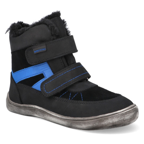 Barefoot detské zimné topánky Protetika - Rodrigo čierne