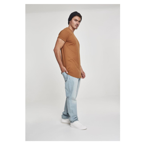 Shaped long caramel T-shirt Urban Classics