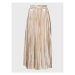 Marella Plisovaná sukňa Quincy 37760527 Zlatá Regular Fit