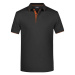 James&amp;Nicholson Pánska polokošeľa JN728 Black