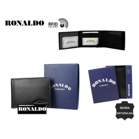 Malá kožená pánska peňaženka bez zapínania - Ronaldo