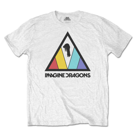 Imagine Dragons tričko Triangle Logo Biela