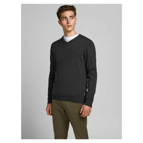 Dark gray basic sweater Jack & Jones Basic - Men