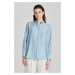 KOŠEĽA GANT RELAXED SILK SHIRT DOVE BLUE