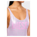 Diesel jednodielne logo plavky dámske - fialové Veľkosť: XS