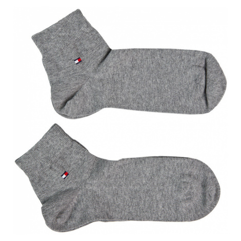 Ponožky Tommy Hilfiger 2-pak pánske, šedá farba, 342025001