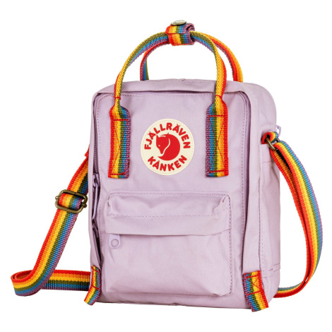 Taška cez rameno Fjällräven Kånken Rainbow Sling Farba: fialová