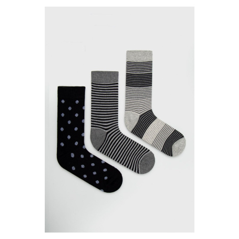 Ponožky Dkny pánske, šedá farba