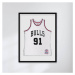 Mitchell & Ness NBA Chicago Bulls Dennis Rodman 75th Anniversary Platinum Collection Swingman Je