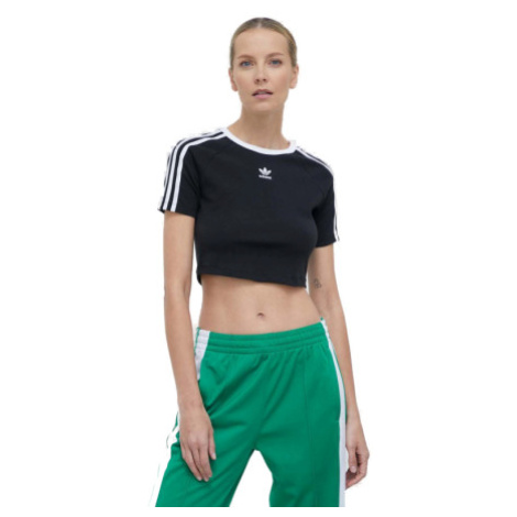Dámske tričko s krátkym rukávom ADIDAS ORIGINALS 3 S BABY TEE-BLACK